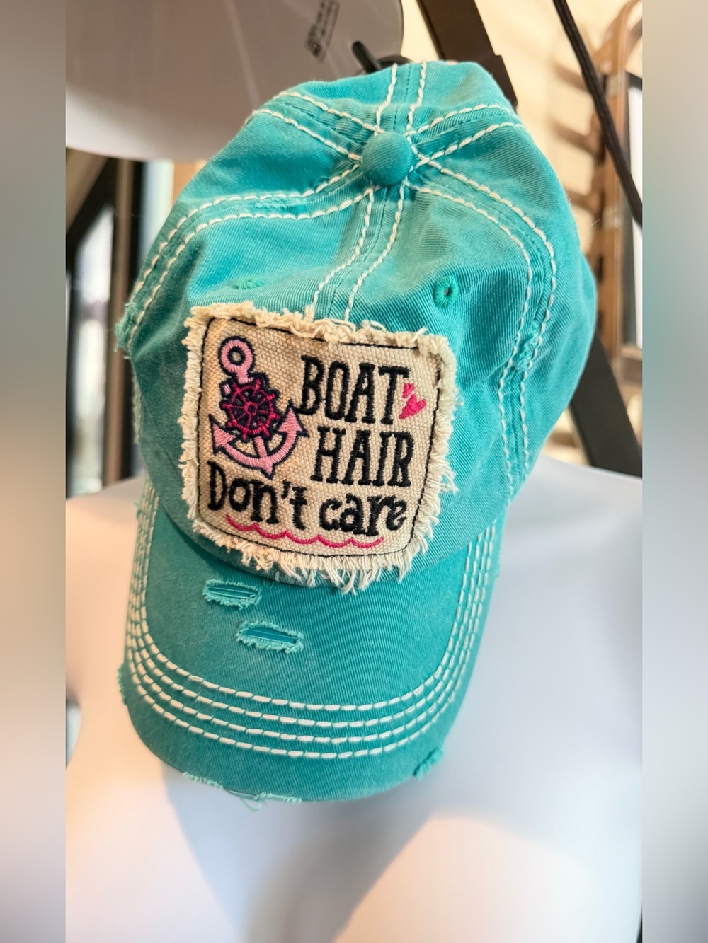 Boat Hair Don't Hat- Turquoise